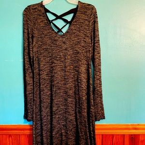 A “just be” black long sleeve dress. Size small